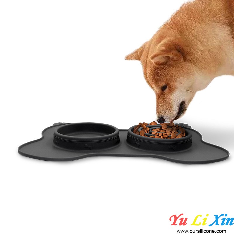 All-In-One Non-Slip Dog Slow Feeder Bowl