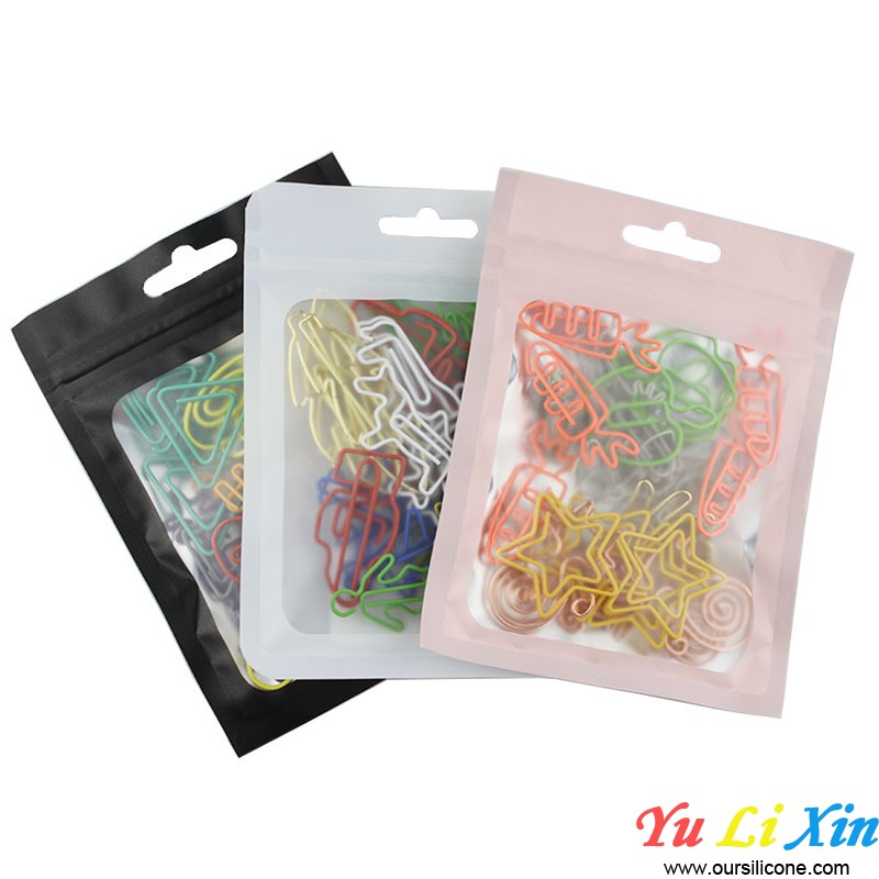 Bag Packed Colorful Paper Clips For Paperwork