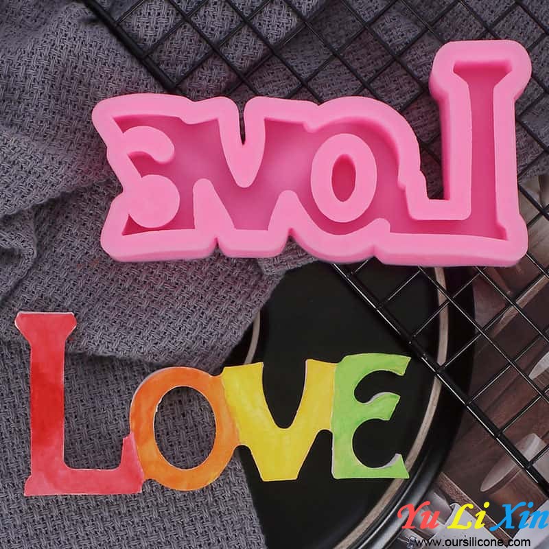 Love Letter Heart Shaped Valentine's Day Silicone Molds