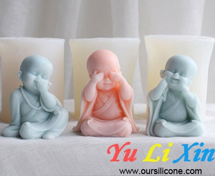 Silicone Molds For Small Buddha Young Monk Scented Candle