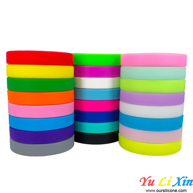 Solid Colors Cheap Silicone Bracelets