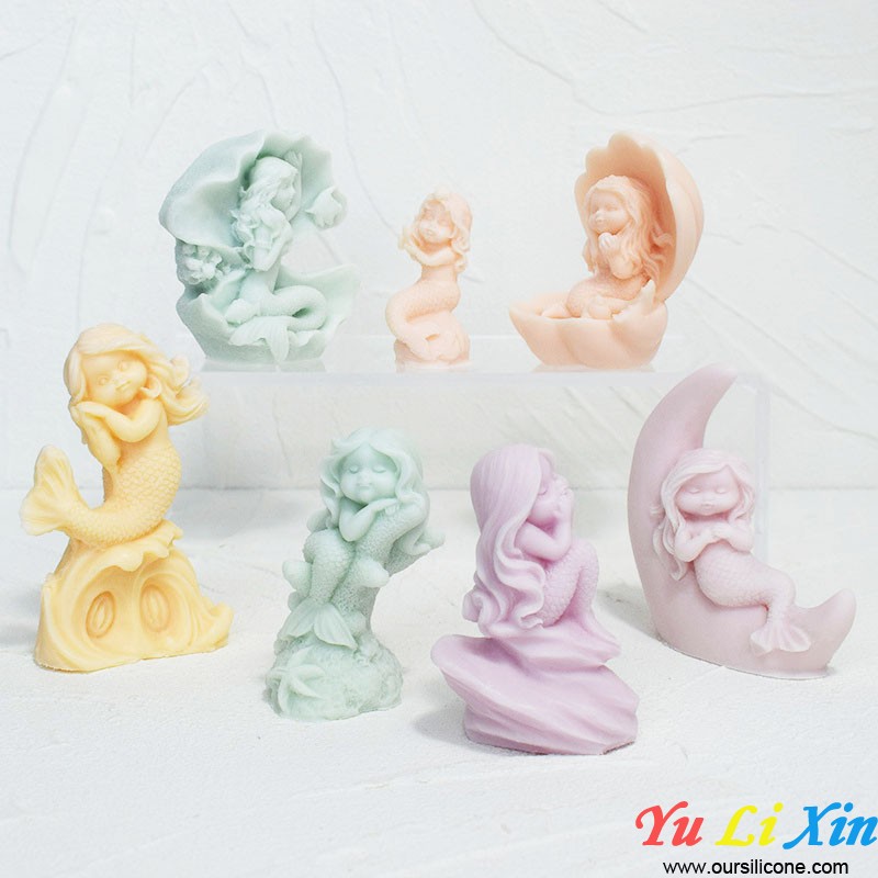 3D Mermaid Molds For Crafts Ornaments