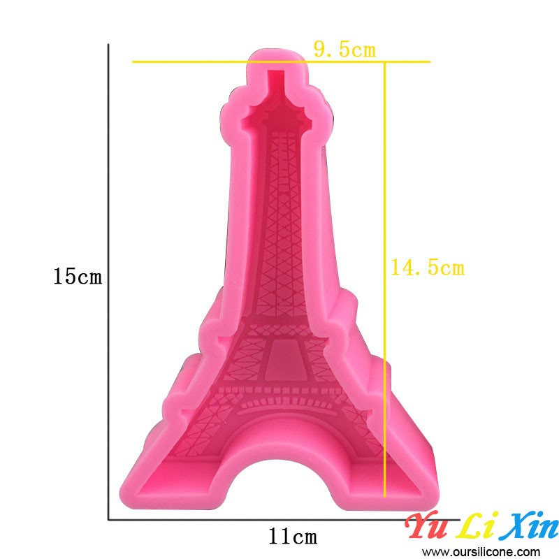 3D Eiffel Tower Silicone Fondant Chocolate Mold