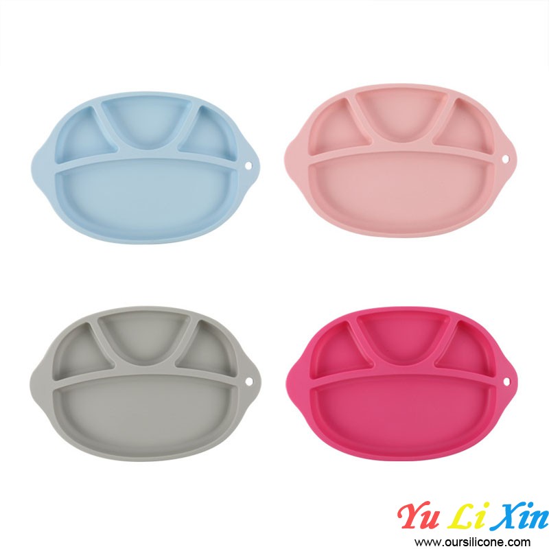Divided Design Silicone Plate