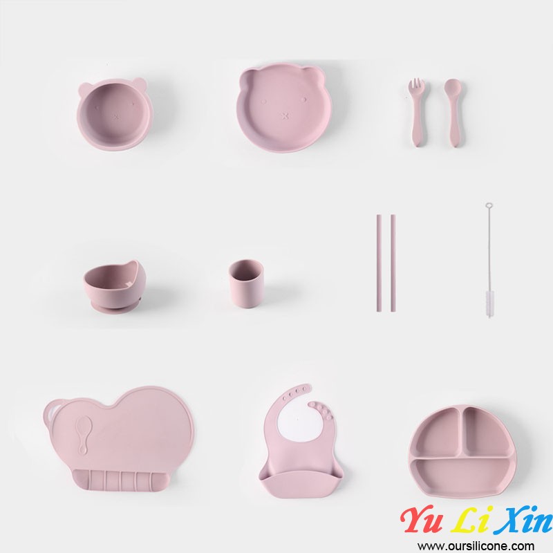 Silicone Tableware Set for Kids and Toddlers