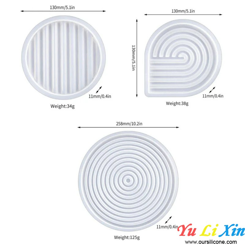 Coaster Resin Molds Silicone