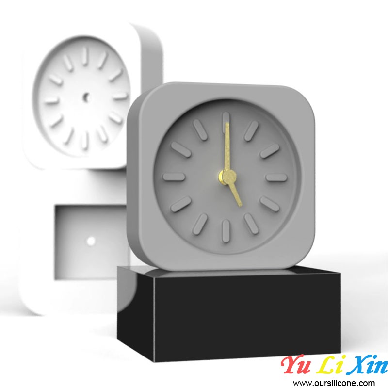 Silicone Mold for Epoxy Resin Cement Clock